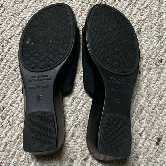 ◼️PREDICTIONS: Women’s size 8.5W, black slide-on sandals with stretchy band◼️ - Picture 12 of 13